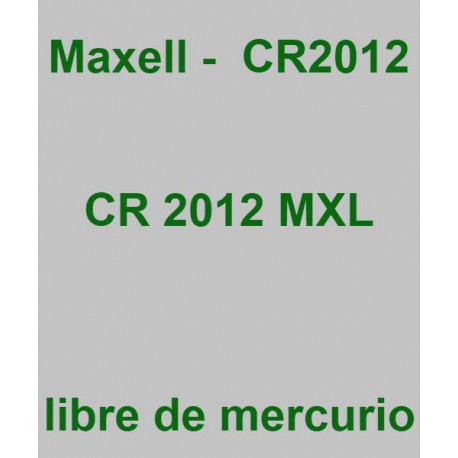 PILA MAXELL       CR2012-B1