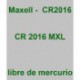 PILA MAXELL       CR2016-B5